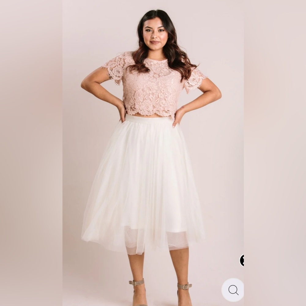Tulle Midi Skirt